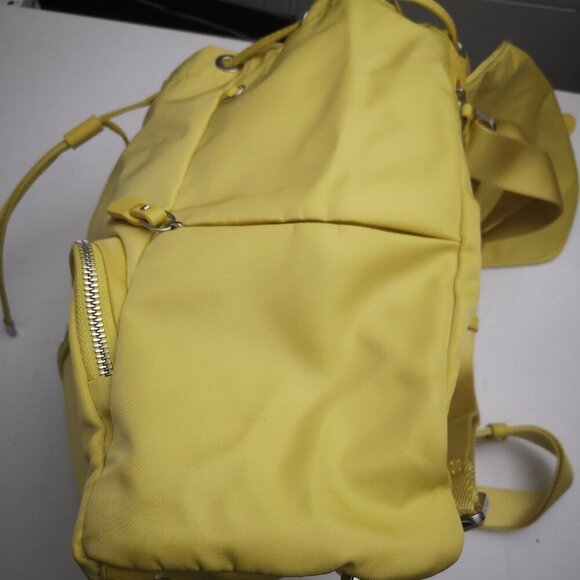 Samsonite Mustard Yellow Bucket Style Adjustable Straps Unisex Backpack - Picture 6 of 14